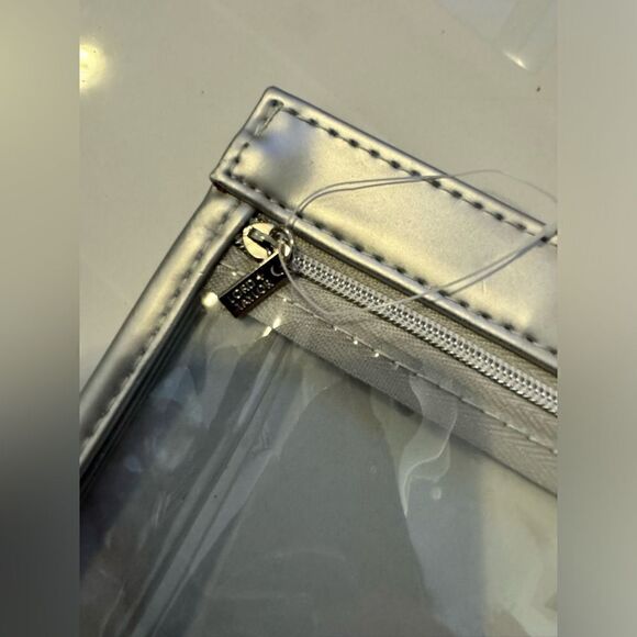 Silver Lord and Taylor cosmetics bag - Picture 3 of 4